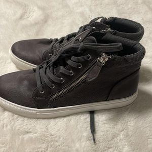 COPY - Charcoal high top tennis shoes